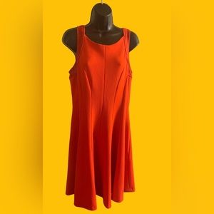 Sandra Darren orange slight swing dress